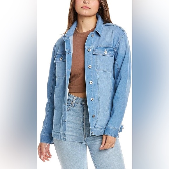 Vince Camuto Denim Trucker Jacket Size 1X - Picture 1 of 11